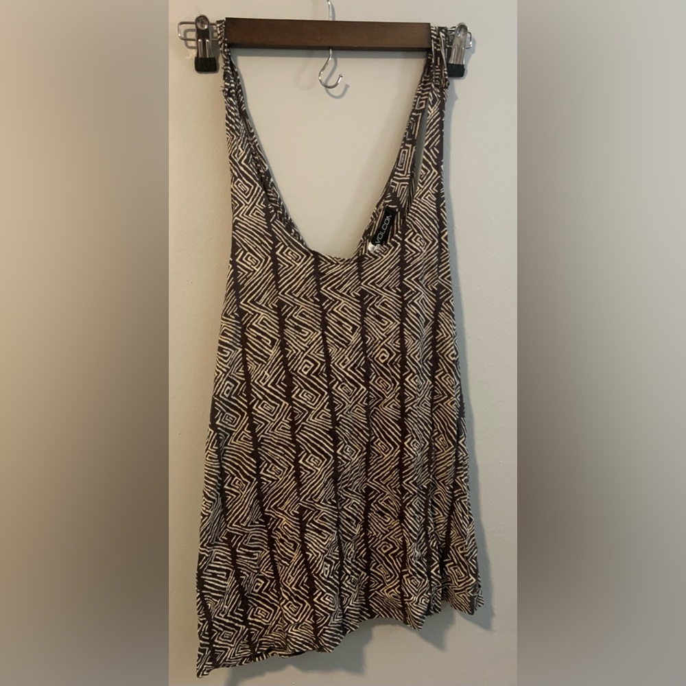 Volcom open back wrap tank top